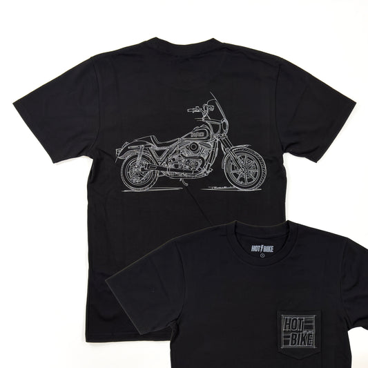 Hot Bike - FXR Stencil Pocket T-Shirt (Black)