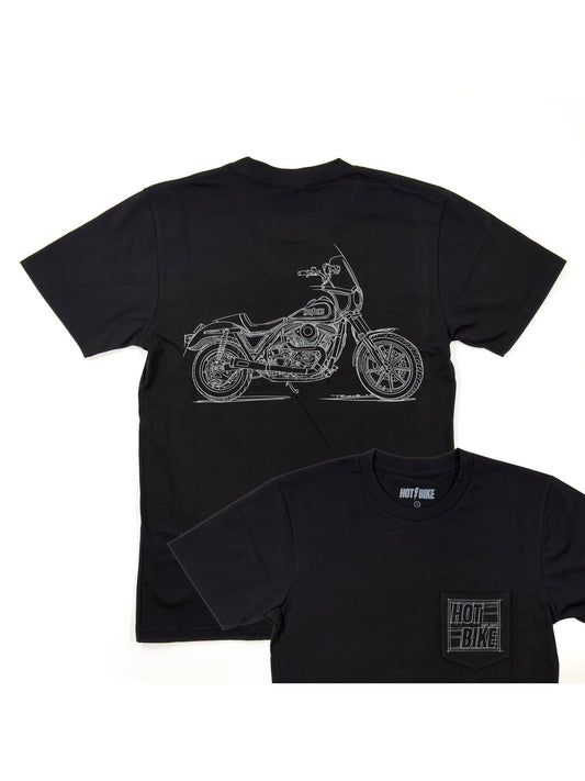 Hot Bike - FXR Stencil Pocket T-Shirt (Black)