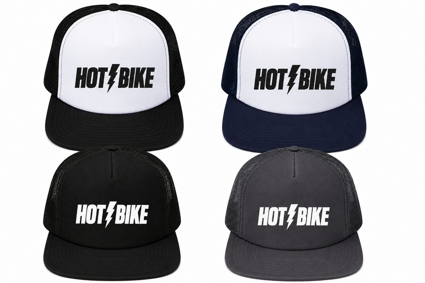 Hot Bike  - Bolt Foam Mesh Snapback (Multiple Colors)