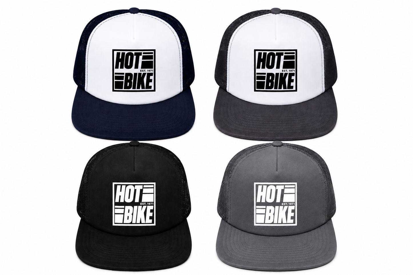 Hot Bike  - Throwback Foam Mesh Snapback (Multiple Colors)