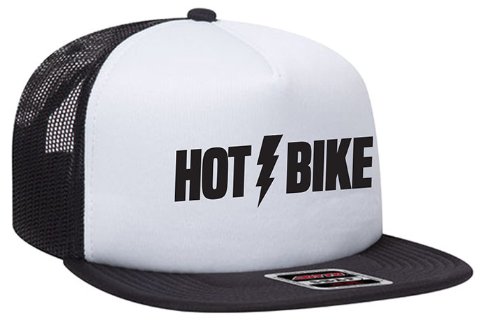 Hot Bike  - Bolt Foam Mesh Snapback (White/Black)